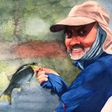 Vicki Littell ~ Fishing ~ Watercolor